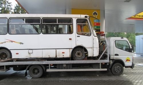 Эвакуация ПАЗ после поломки