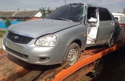 Эвакуация машины после аварии