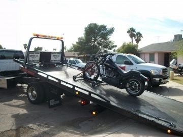 Транспортировка байка на погрузчике